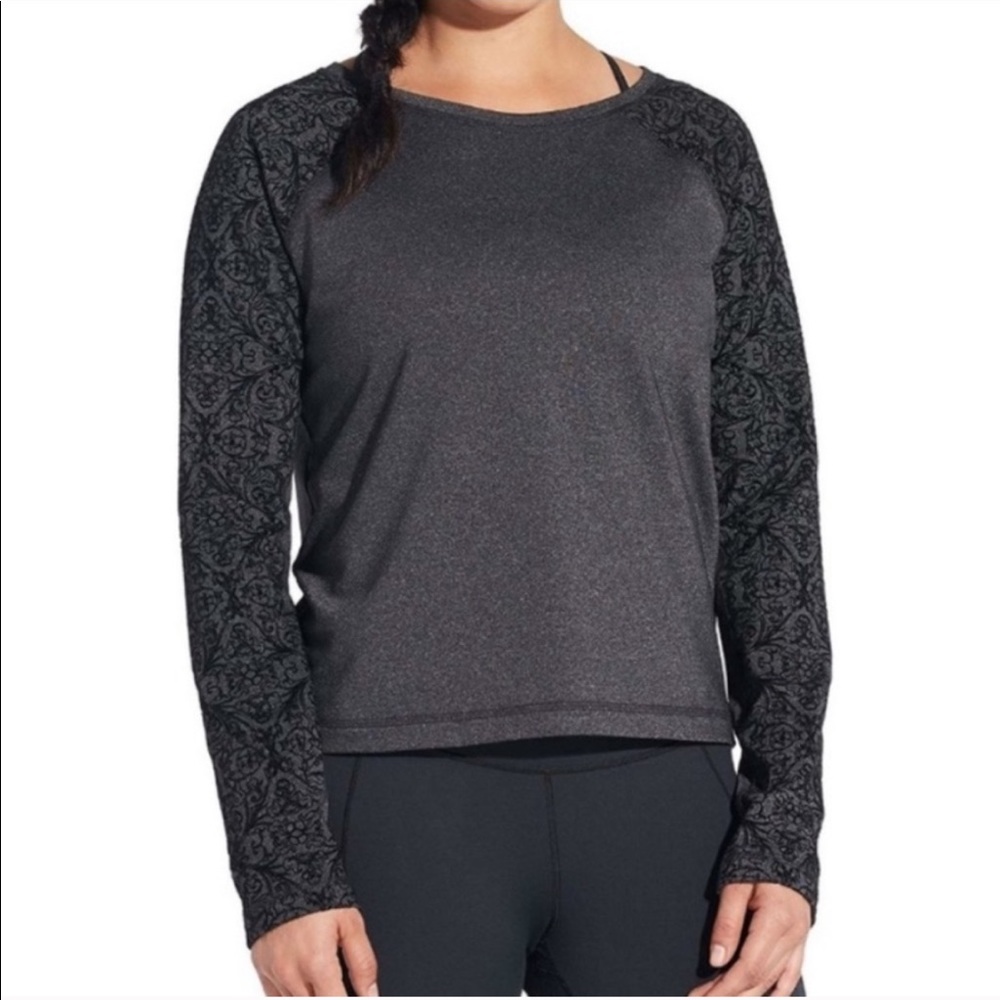 Calia Limited Edition Onyx Velvet Burnout Top